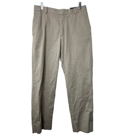 Banana Republic Khaki Flat Front Pants Men's 32x31 - Picture 1 of 5